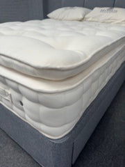 Ex Display 5'0" King Size Hypnos Derwent Mattress 2 Drawer Base & Headboard